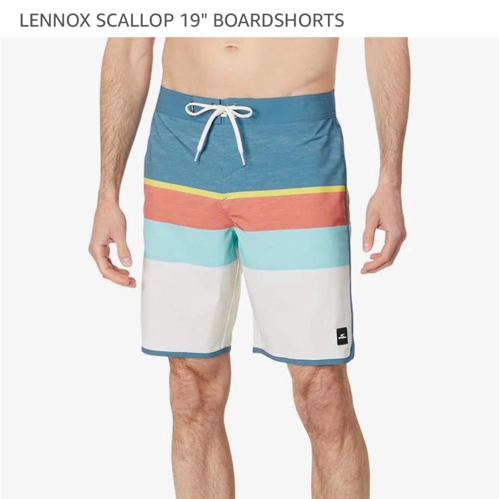 Mens O’Neil Lennox Scallop 19” Boardshorts